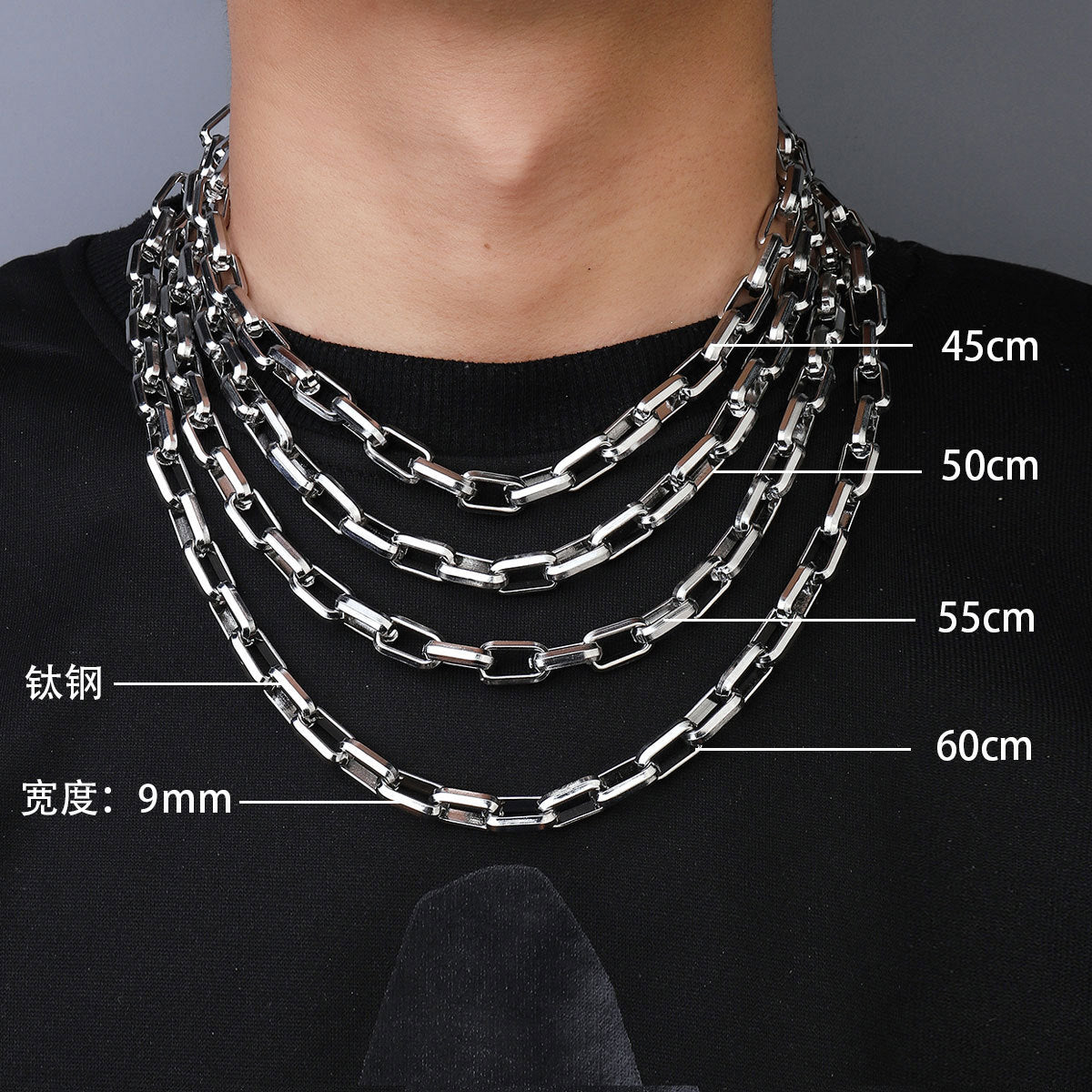 Rough Cuban Necklace Hip Hop Collarbone Chain