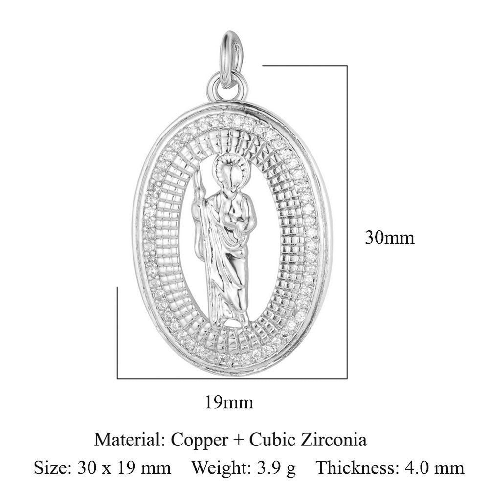 Virgin Angel Copper Zircon Pendant