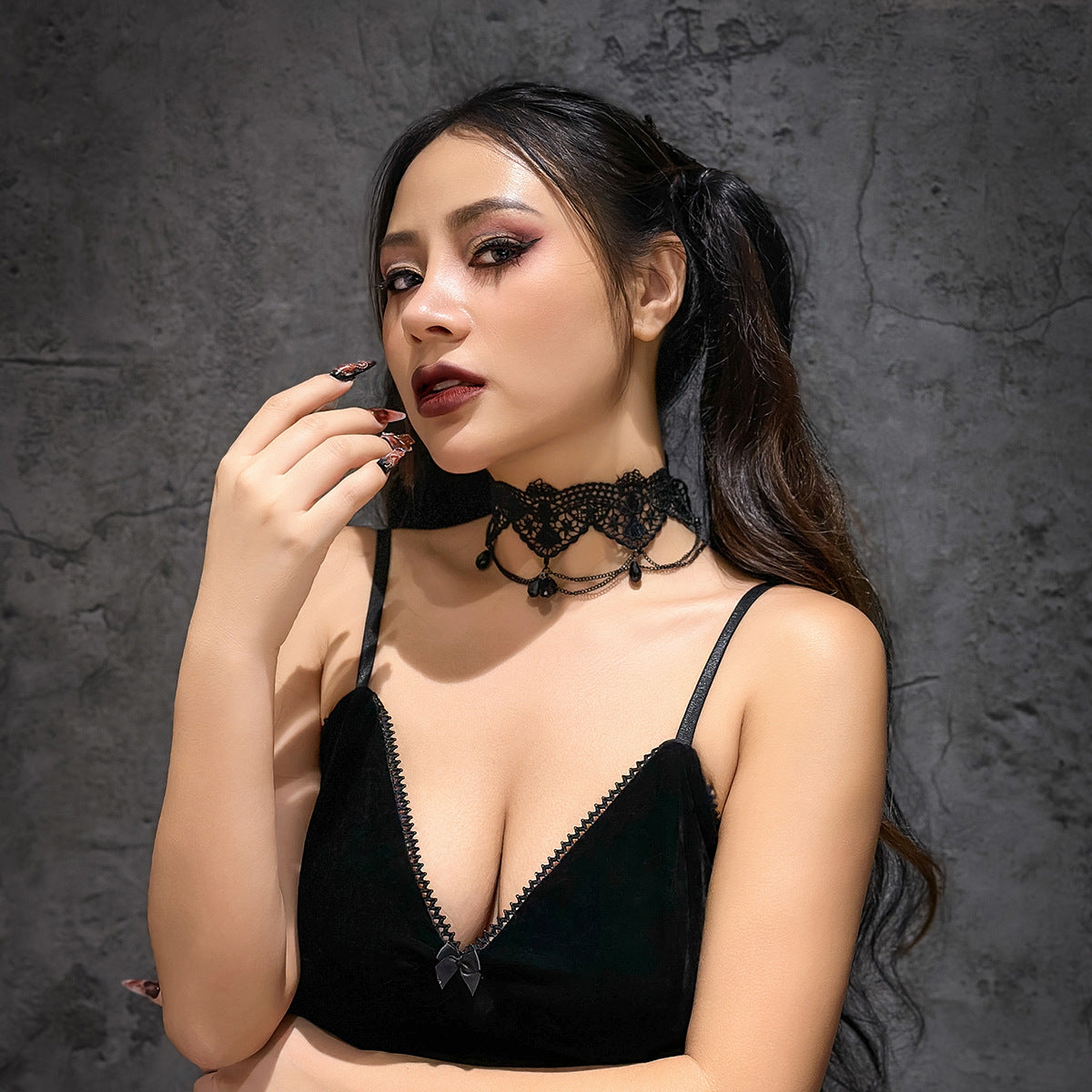 Halloween party punk choker necklace