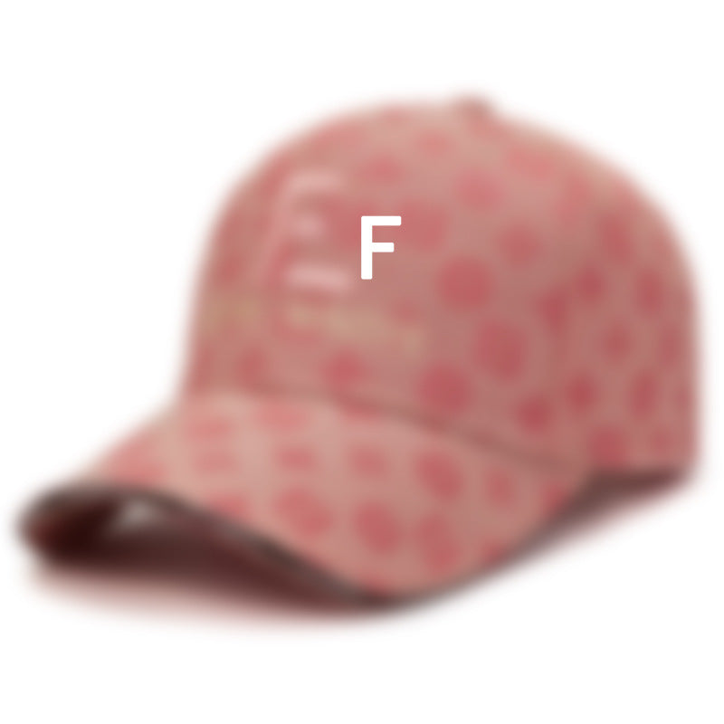 F Letter Embroidered Breathable Sun Protection Baseball Cap