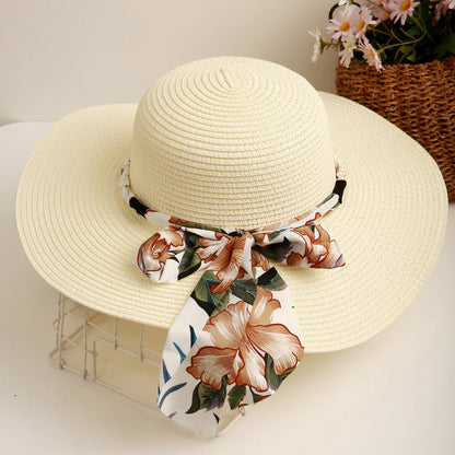 Sun Hat Women Summer Travel Wide Brim UV Beach Vacation Fashion Versatile