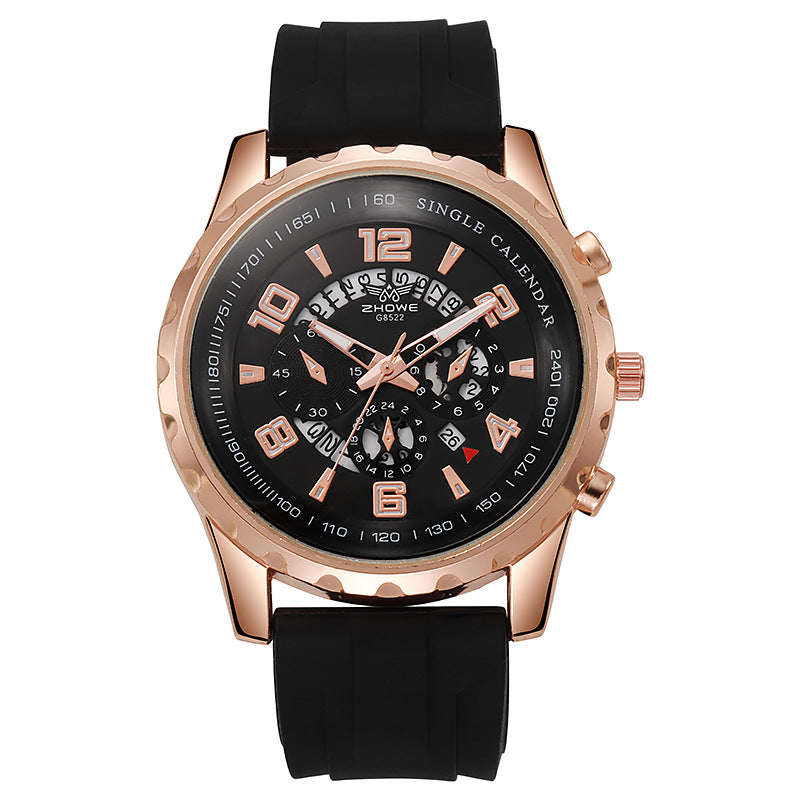 Silicone Quartz Men's Watch Wholesale