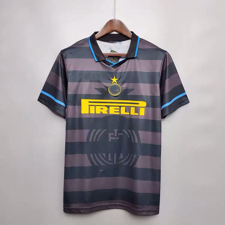 97-98 Inter Retro 10 Ronaldo Zamorano Djorkaeff Local/Tercera camiseta 