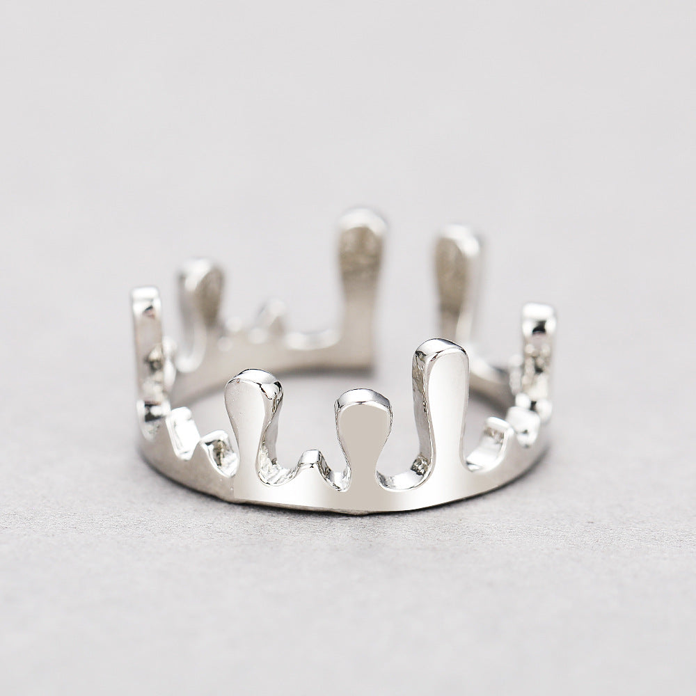 Irregular crown shape ring