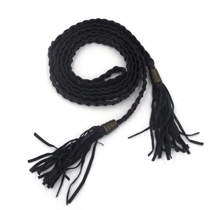 Tassel braided belt