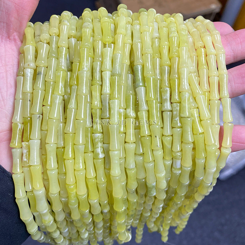 5 * 12Mm Lemon Topaz Bamboo Beads Loose Beads