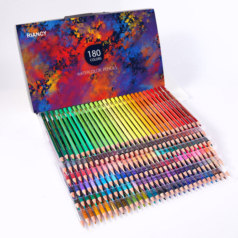 180 colors water-soluble erasable colored pencils