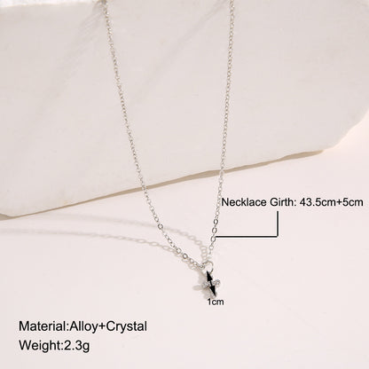 Rhinestone Cross Pendant Necklace