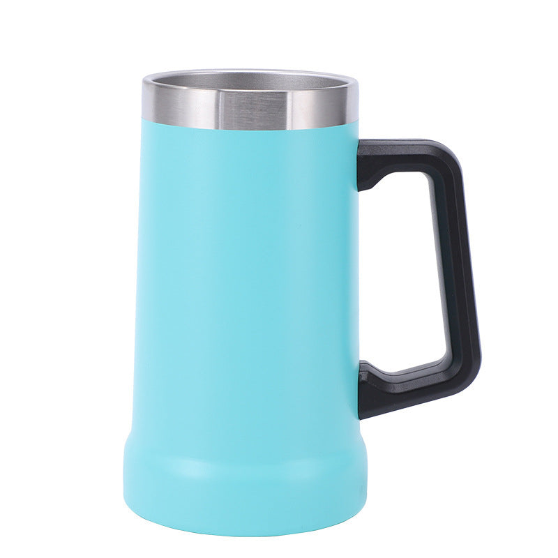 Brazilian double beer cup with handle