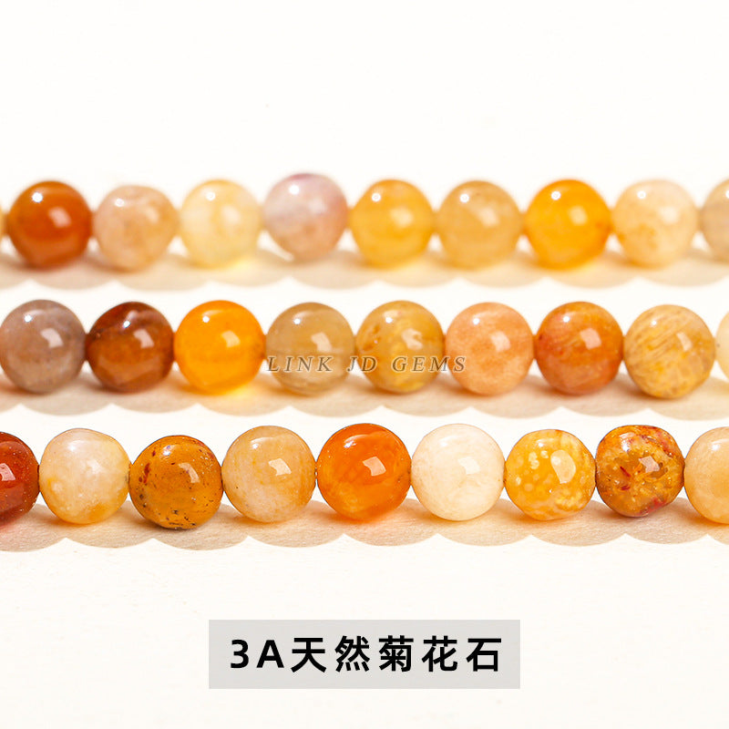 4Mm natural stone crystal agate small beads round beads