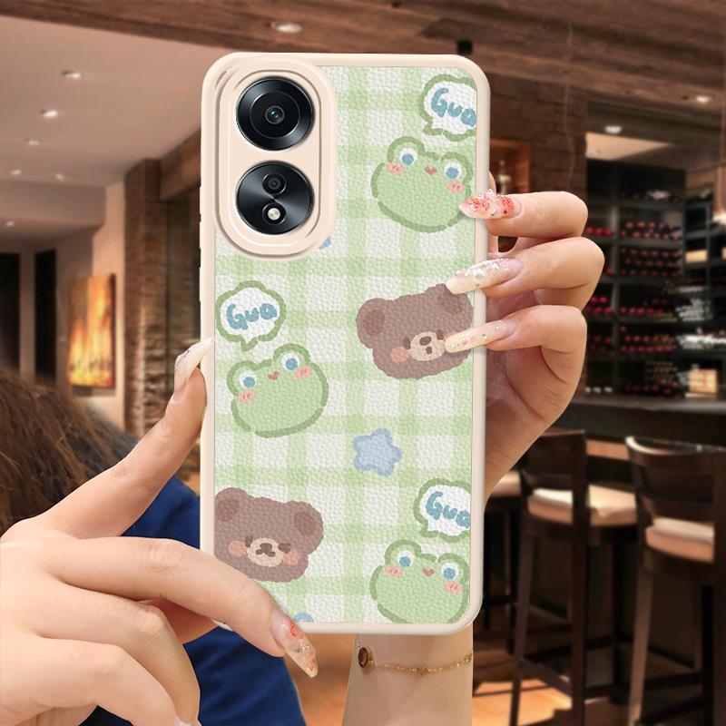 OPPO A58 Silicone Fun Anime Case Youth Trendy Creative Luxury