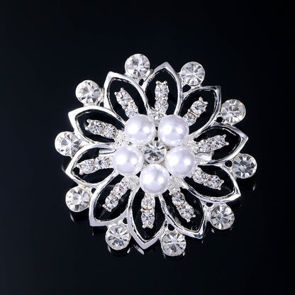 Acrylic Brooch Rhinestone Inlaid Pin