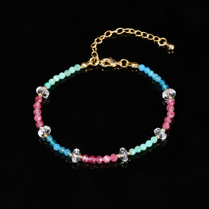 Cut natural apatite Tianhe stone bracelet necklace