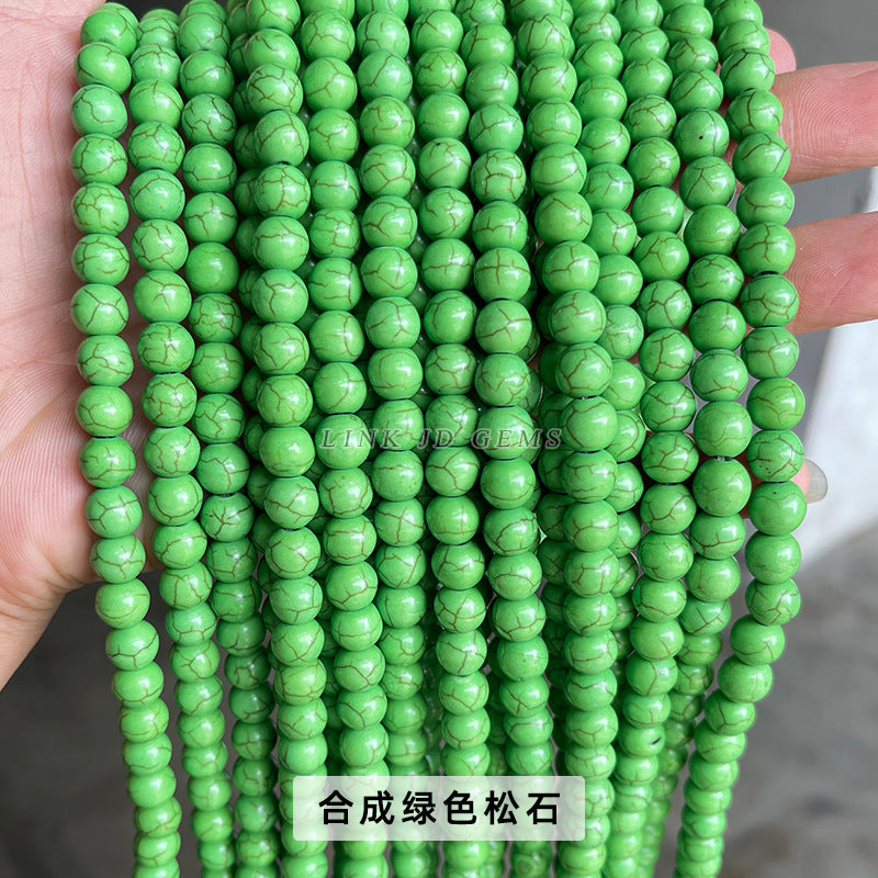 Synthetic colorful turquoise loose beads