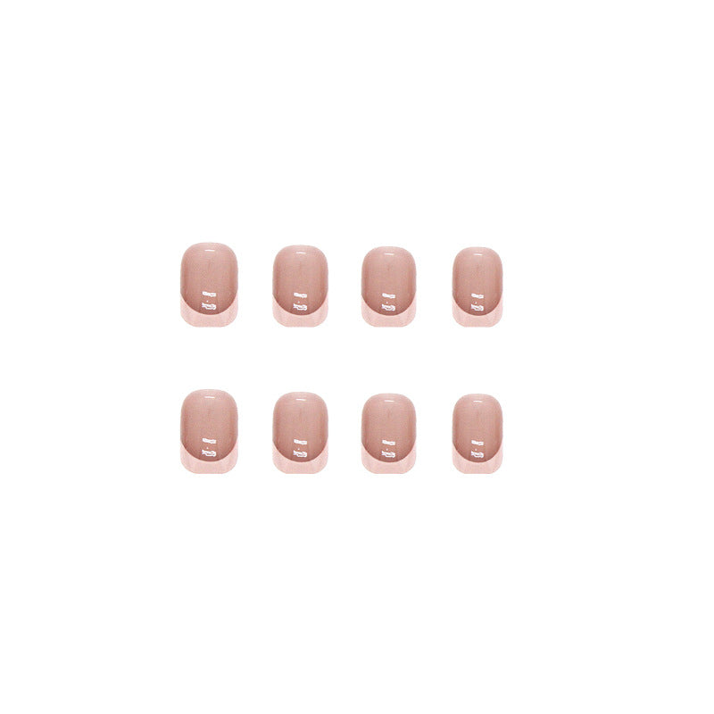 Minimalist Pink Transparent Wearable Nail Stickers