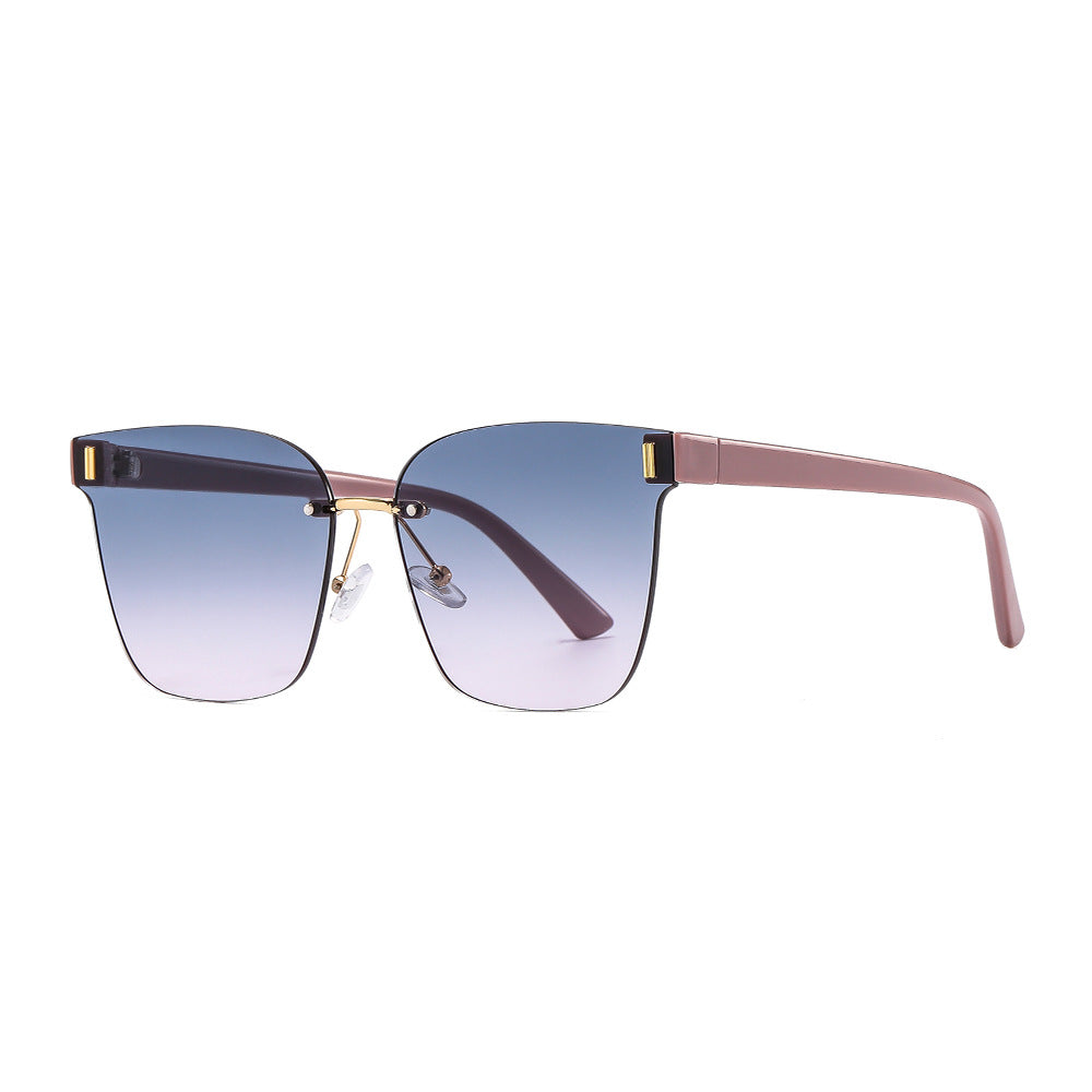 New Frameless Tea UV Sunglasses