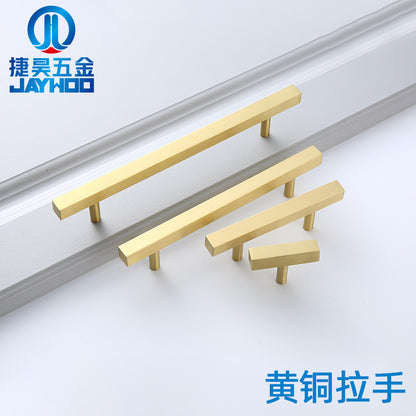 Square thickened brass handle