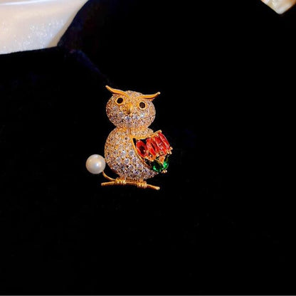 Delicate Owl Brooch