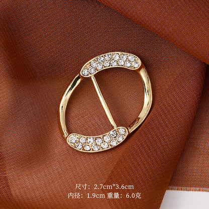 Silk scarf buckle accessories buckle diamond buckle accessories