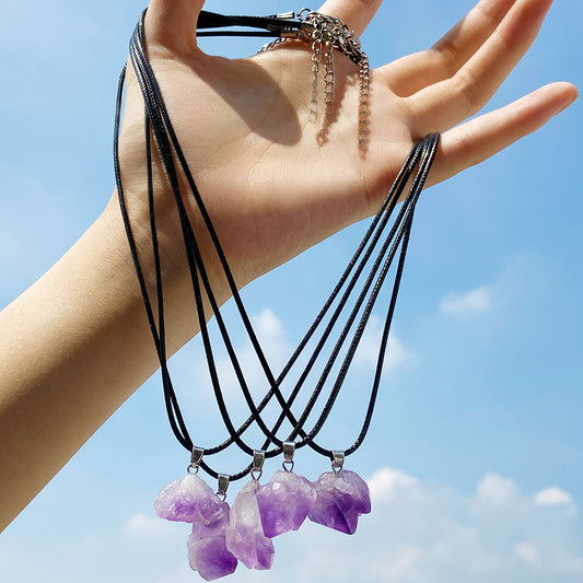 Lavender Amethyst Clavicle Necklace 5-Pack