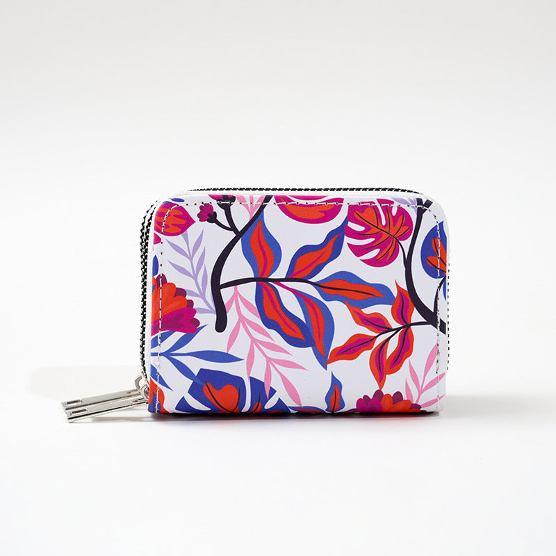 Double Zipper Printed Fashion Women's Wallet