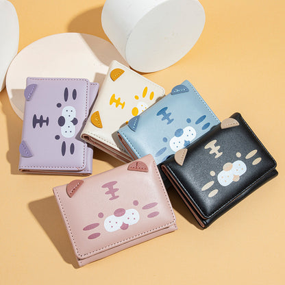 PU leather cute cartoon wallet