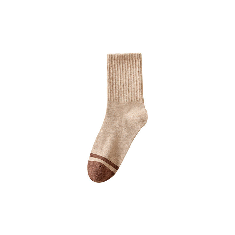 Double-Stitch Cotton Men's Mid-Calf Socks