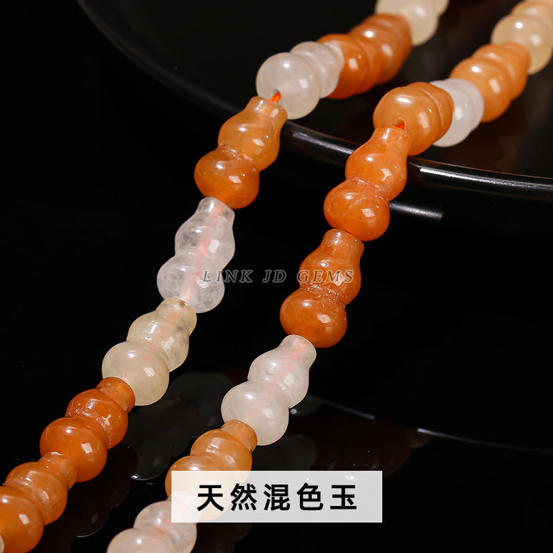 8 * 14 natural Dongling jade gourd loose bead pendant