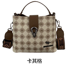 Premium printed letter shoulder handbag