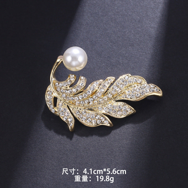 High-end brooch brooch imitation pearl