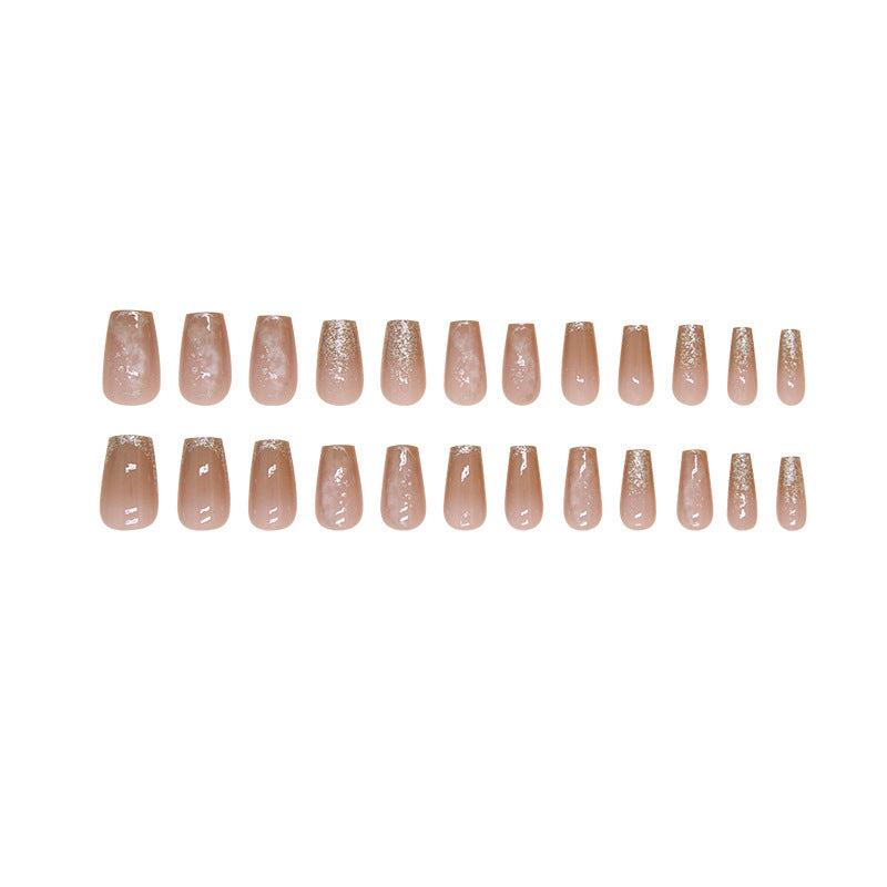 Ombre Nail High-Quality White Short Ballerina T-Shape Nails