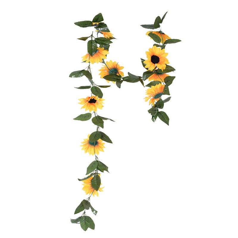 Rattan vine artificial flower sunflower 10 large flowers