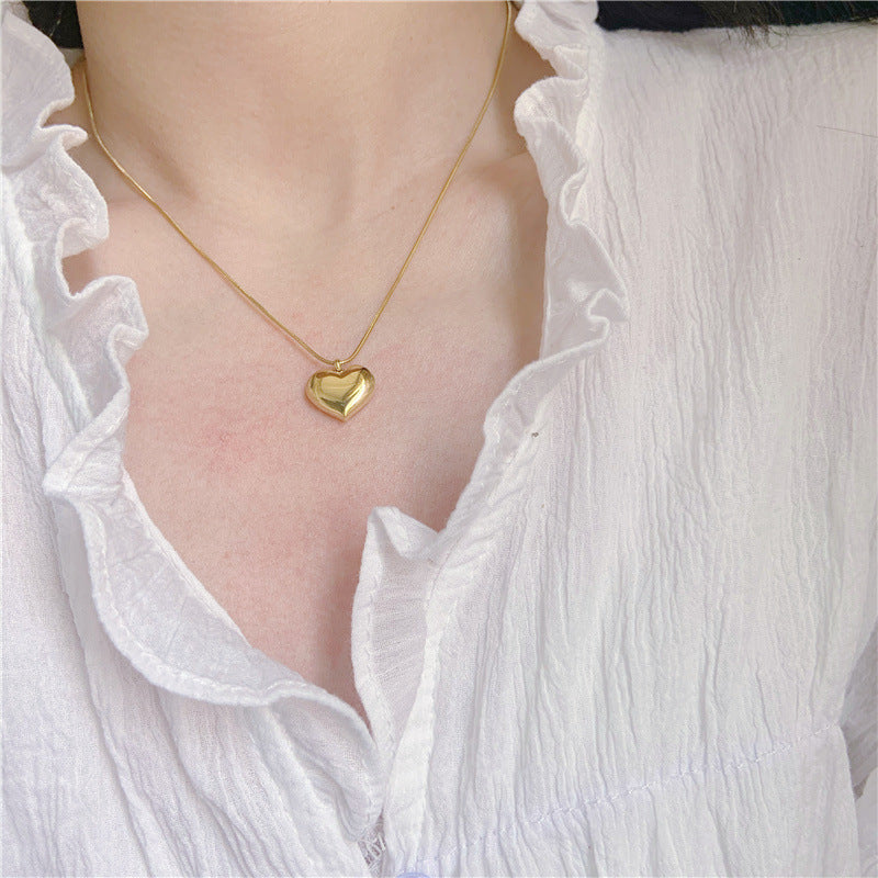 Love Heart Necklace 18K Gold