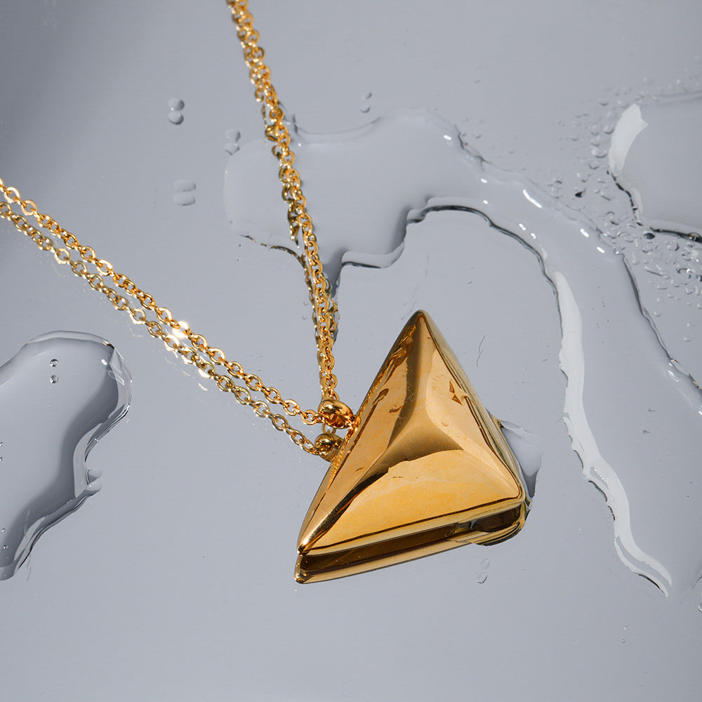 Triangle Pendant Necklace Jewelry