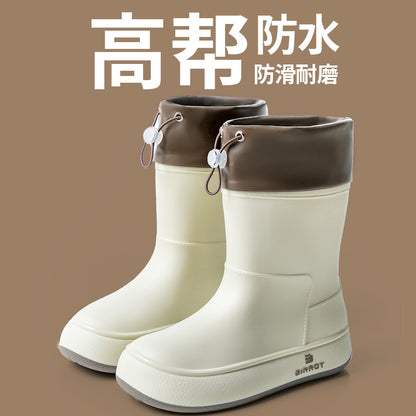 rain shoes short waterproof glue shoes