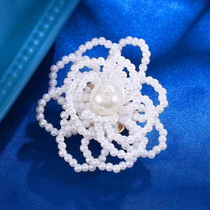 Camellia Pearl Brooch DIY