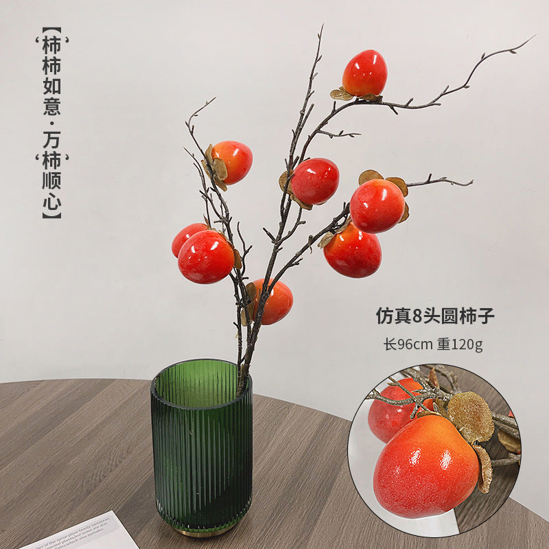 Small red fruit simulation eucalyptus money fortune material wholesale