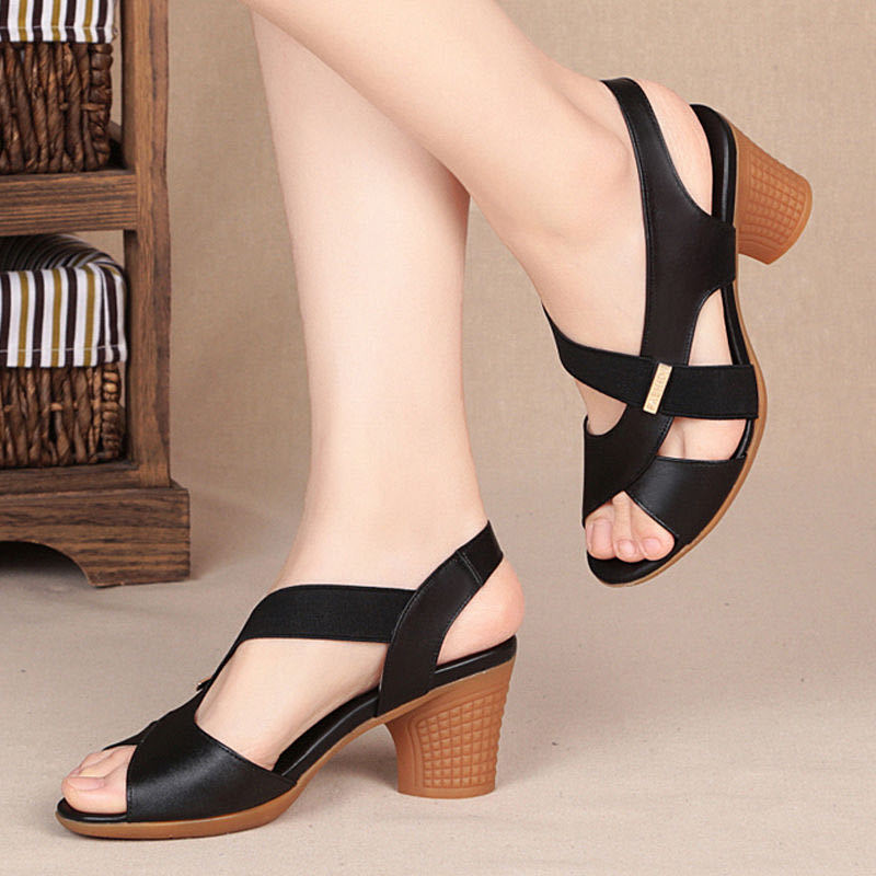 Mid-heel sandals for women