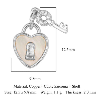 Copper zircon pendant butterfly cupid eyes bee accessories