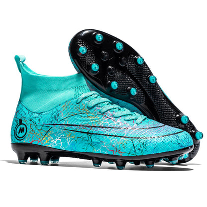 Big Size High-Top Soccer Shoes AG Long Studs TF Studs