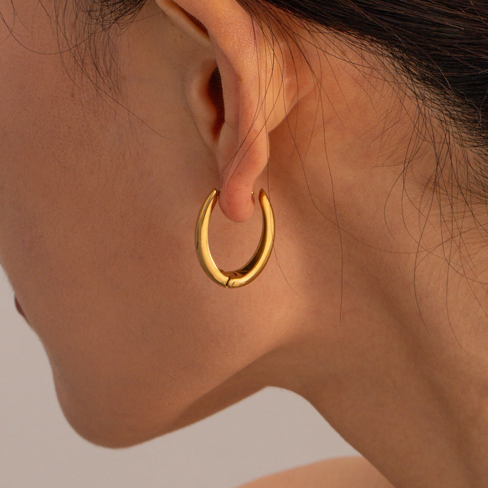 Oval Back Earrings