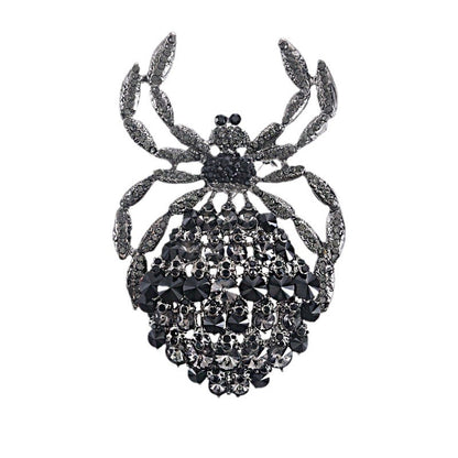 Diamond Spider Brooch