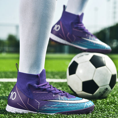 Cross-border High-top AG Turf Soccer Shoes