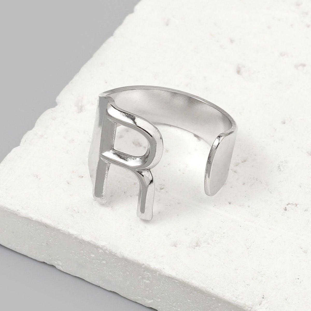 Titanium steel 26 English letter ring