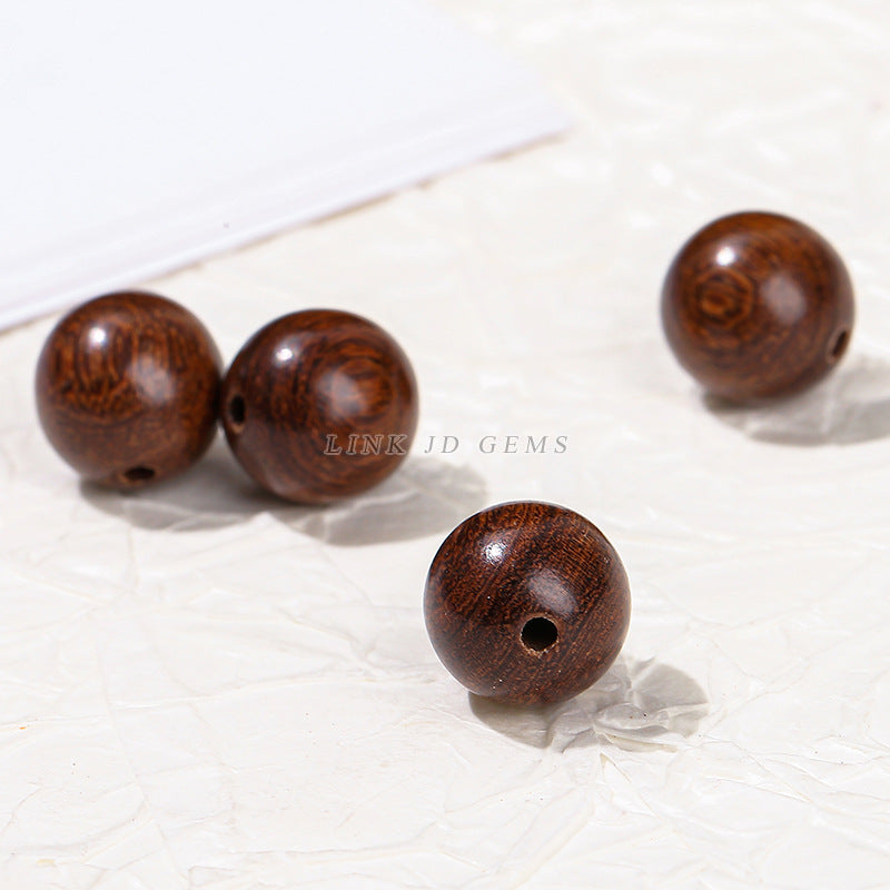 Golden Sandalwood Round Beads Buddha Beads Rosary Beads Loose Beads