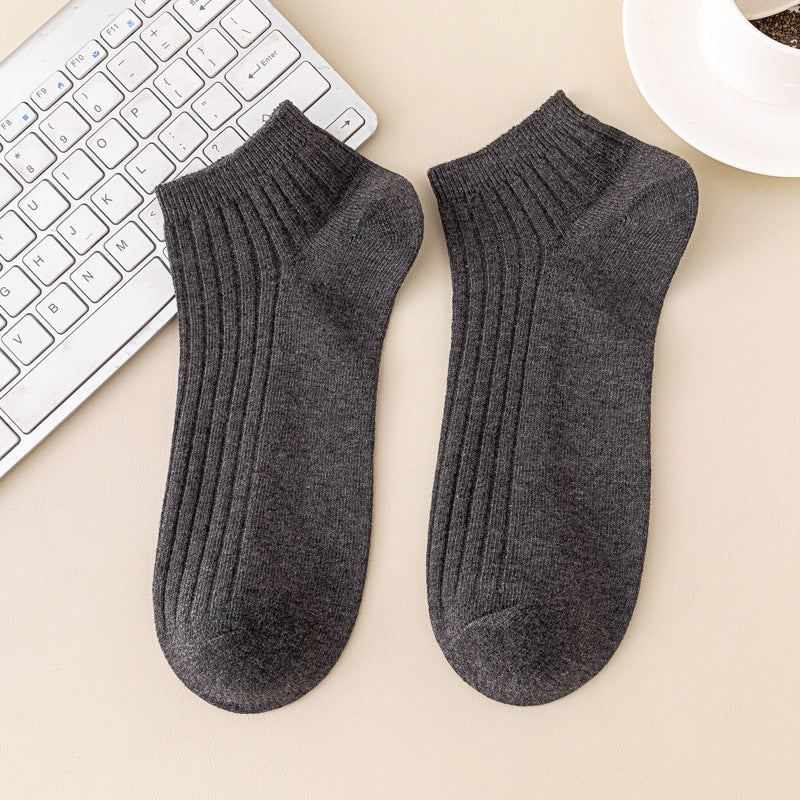 Autumn Cotton Anti-Odor Double-Stitch Men's Mid-Calf Socks