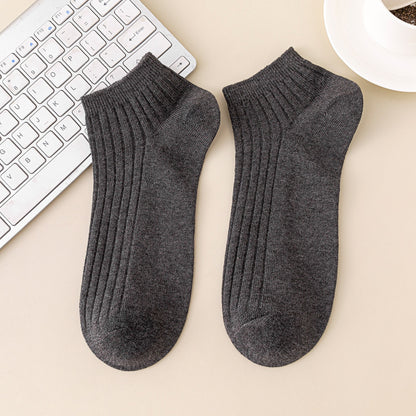 Autumn Cotton Anti-Odor Double-Stitch Men's Mid-Calf Socks