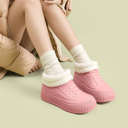 Height-increasing rain shoes for women