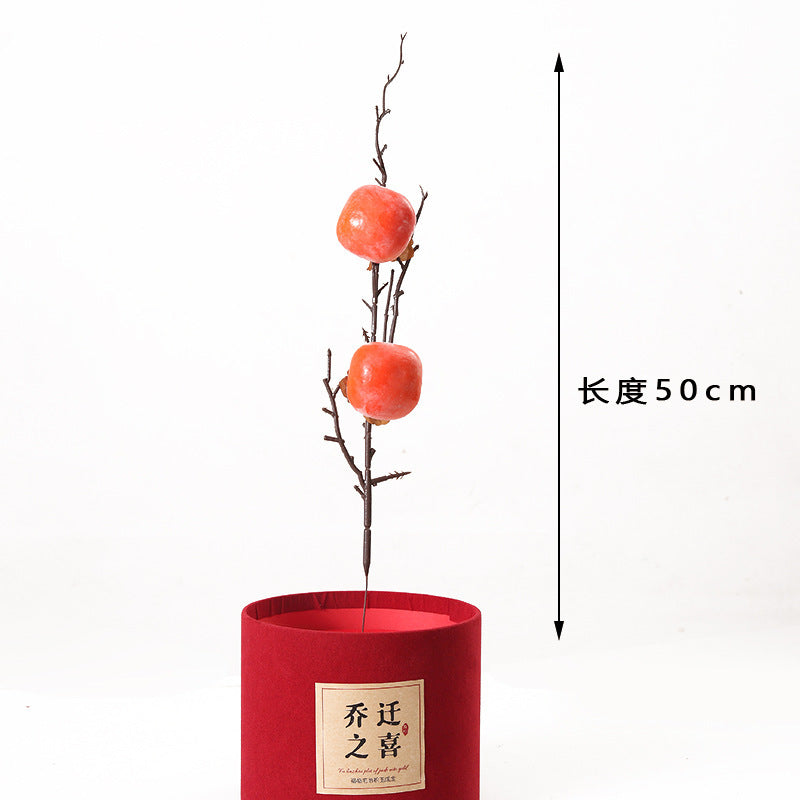 Small red fruit simulation eucalyptus money fortune material wholesale