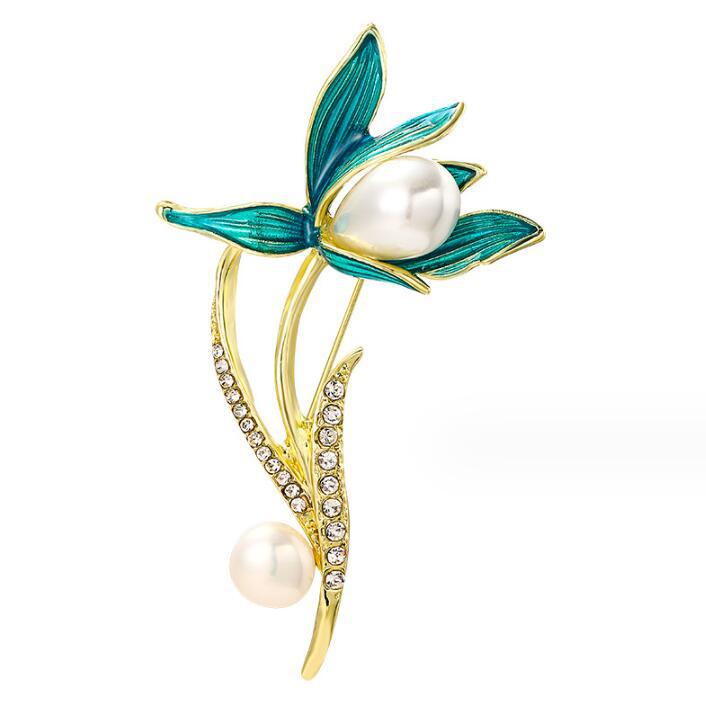 Orchid brooch